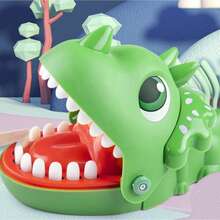 Funny Prank Toy: Triangular Dinosaur Bite Finger Toy, Big Mouth Crocodile Dinosaur Toy, Interactive Toy For Children, Triangular Dinosaur Prank Toy - Multicolor - View 2