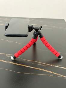 八爪章鱼造型手机支架，桌面迷你海绵三脚架手机支架，适用于手持、桌面、树枝、地面等多种手机放置方式 - 彩色 - 查看 7