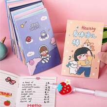 5pcs/10pcs Random Assorted Notebooks, Including Over 20 Styles Such As Cute, Martial Arts Manuals, Cool, Suitable For Office Meetings, Work, School, Learning, Shorthand, Loose-Leaf, Memo, Office Supplies, Stationery, School Supplies And Stationery Sets - Line - View 9