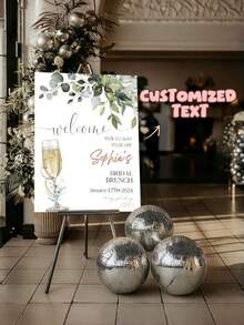 Personalized Pink Bow Welcome Sign, Customizable Name And Age - Girls 1/2/3 Years Old Birthday Party Decoration, Wedding, Anniversary, Retirement And Other Occasions - Elegant Cursive Font And Date Numbers - Durable Indoor/Entrance Door Decoration - Comes With Glue/Screws, Easy Installation - Light Pink Bow Design - Multicolor 16 - View 2