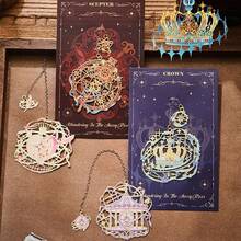 金属书签 镂空烫金长流苏书签 文具礼品 送给读书俱乐部和爱书人士 - 多色 - 查看 8