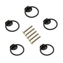 5 tay nắm vòng kim loại, núm tròn hợp kim, thích hợp cho tủ, bàn trang điểm, ngăn kéo, tủ đựng đồ. - Nhẫn - Xem 8