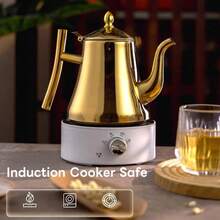 金宫牌带滤网水壶，304不锈钢材质，快速上油，适用于电磁炉，餐厅及厨房适用 - 查看 5