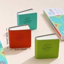 Mini Notebook, 3 Counts/Set Portable Pocket Notebook, Small Graffiti Book, Empty Scrapbook, Pocket Note Pad, Leather Memo Pad, Cute Painting Book - Mini Blank Page Pocket Notebook - View 2