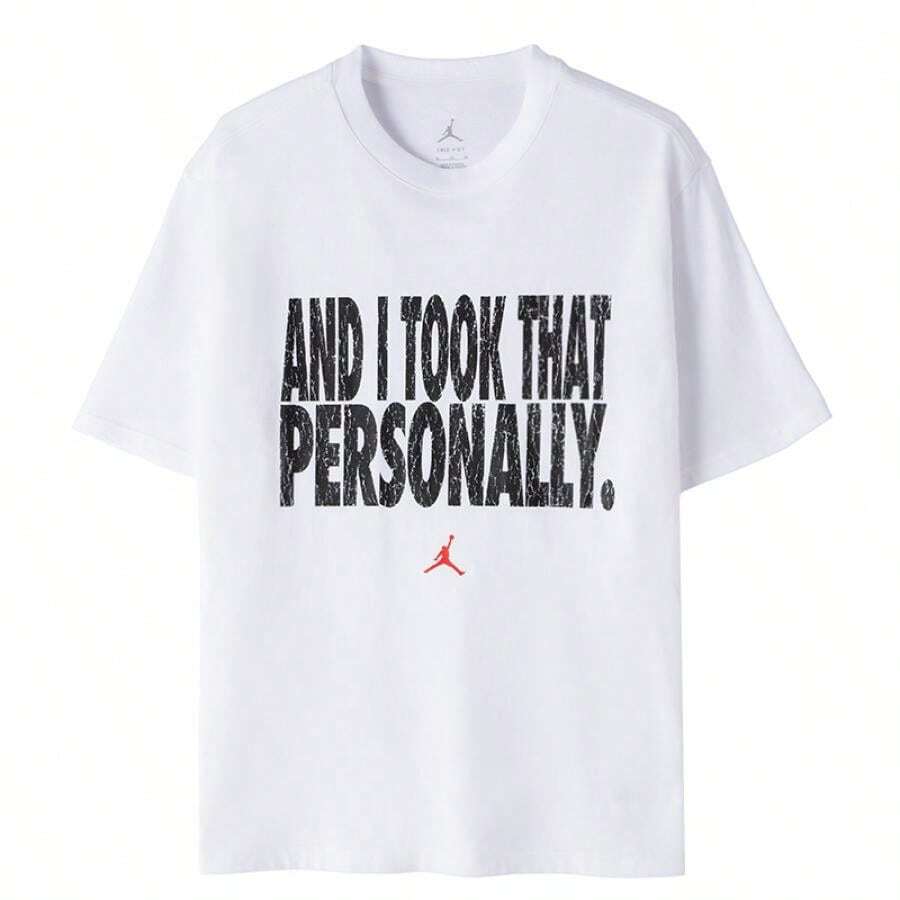 Nike Camiseta para hombre, cómoda para el trayecto diario, actividades al aire libre y deportes, manga corta - Negro/Blanco/Rojo Universitario - Ver 1