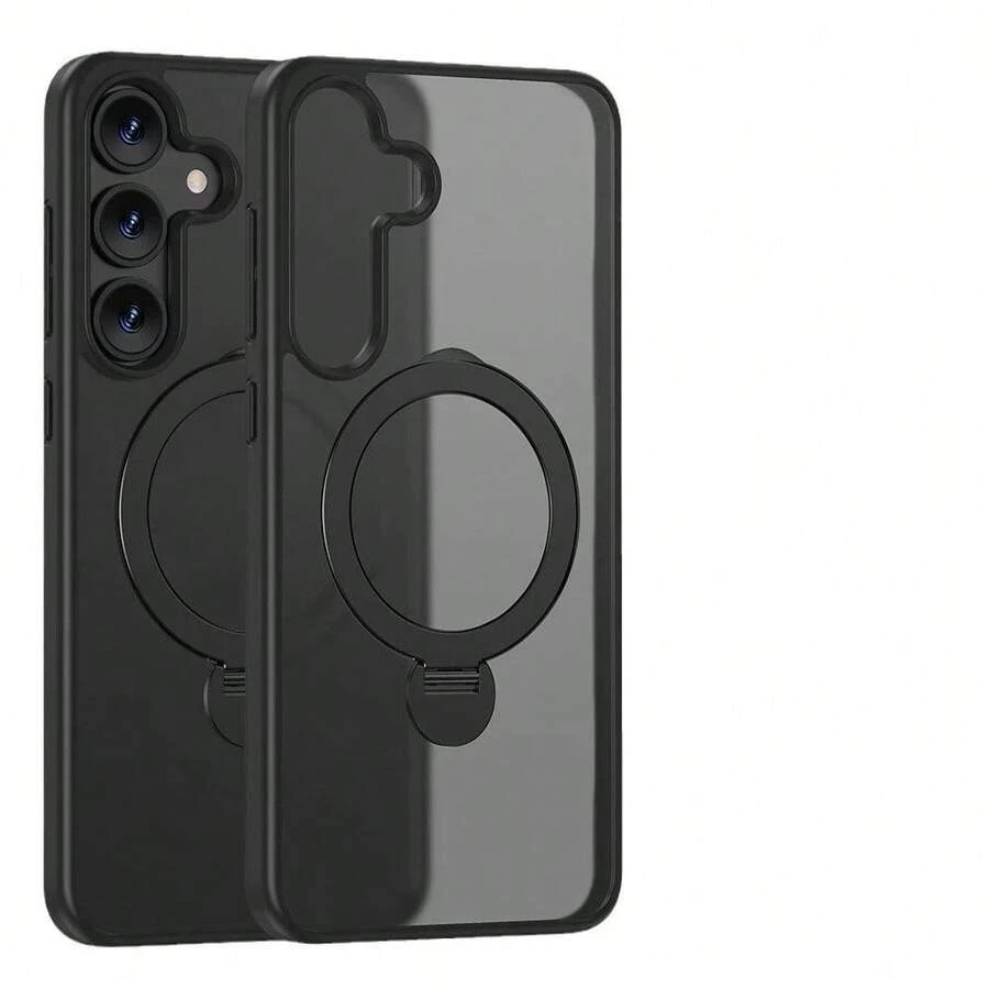 For Samsung Galaxy S24 Ultra Magnetic Magsafe Case Cover Shockproof 360 Rotate - Black - View 1