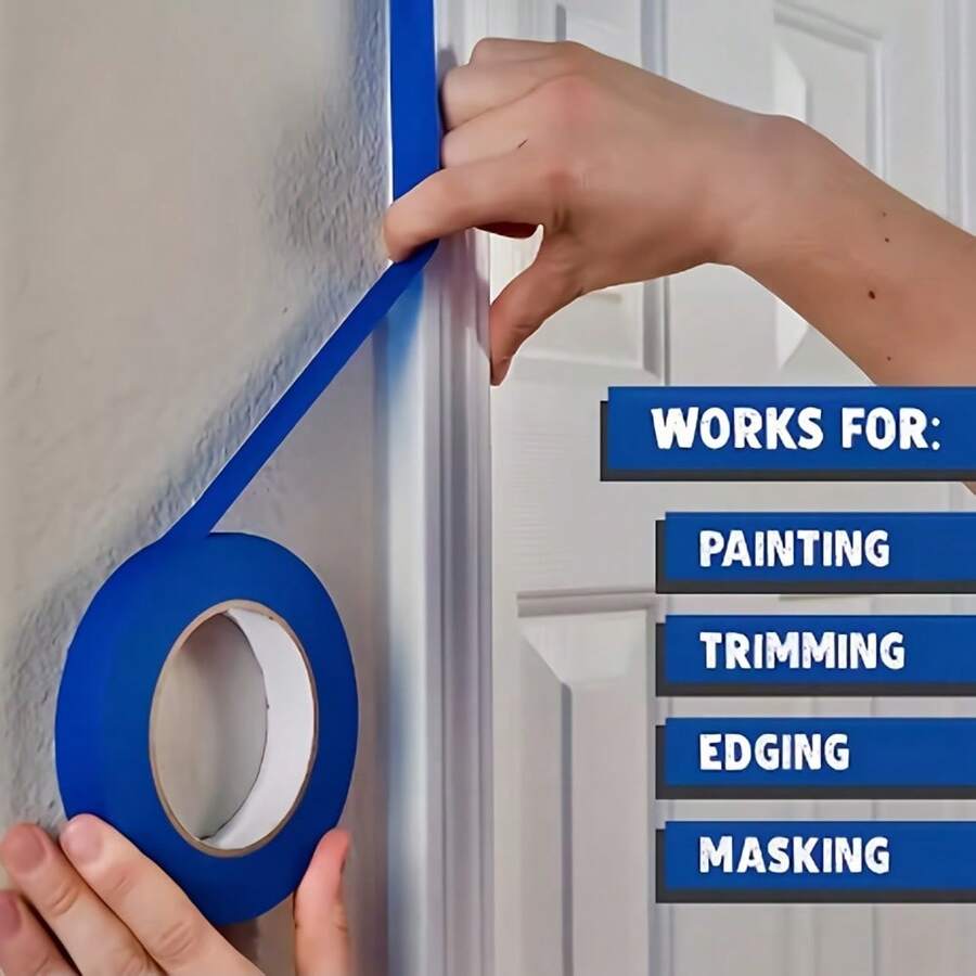 1 pieza Cinta adhesiva de 1,5 cm de ancho para bordes de pintura de diamantes, herramienta DIY, accesorio de bordado de diamantes, cinta de papel de un solo lado - Estilo aleatorio - Ver 1