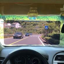 二合一防眩光汽车遮阳板夹式太阳镜，日夜防护 - A - 查看 4