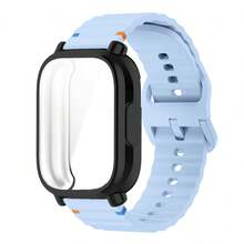 Protector Case+Silicone Strap Compatible With Xiaomi Watch 5 Active/5 Lite Full Cover Screen TPU Soft Shell And Breathable Sport Band - ساعة ريدمي 5 لايت - مشاهدة 17