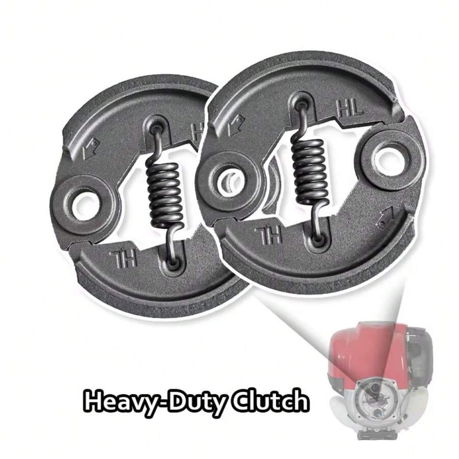 Bộ ly hợp chịu tải nặng kèm lò xo, phụ tùng thay thế bằng kim loại bền chắc, phù hợp với các dòng máy cắt cỏ và máy xén cành 43cc/47cc/49cc/GX31/GX35. - A - Xem 1