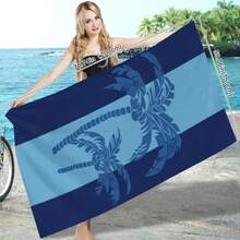 1pc Fashionable Coconut Tree Pattern Beach Towel, Great Gift For Family And Friends, Made Of Super Soft Microfiber, Durable Quick-Dry Sunscreen Towel, Essential For Beach, Camping, Swimming Pool, Travel In Summer - A - View 6