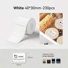 Niimbot Labels & Stickers White/Colour/Transparent/Cable Self-Adhesive Waterproof Labels Compatible With B1/B21/B3S/B21PRO Printers Pricing/Labelling/Identification Suitable For Home Offices & Small Businesses - View 11