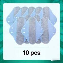 10 piezas de almohadillas de incontinencia reutilizables e impermeables, a prueba de fugas, para el cuidado de ancianos y adultos, toallas sanitarias lavables para adultos, almohadillas a prueba de fugas, almohadillas para la orina, almohadillas para la incontinencia - Multicolor - Ver 8