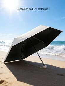 1把胶囊折叠伞，高品质防水遮阳伞，防紫外线，可折叠 - 多色 - 查看 4