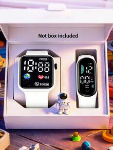 Vòng đeo tay điện tử dành cho thanh thiếu niên - Màn hình vuông, Vật phẩm nghi lễ phi hành gia, Vòng đeo tay số ngày lễ, Phù hợp để đeo hàng ngày. - Nhiều màu - Xem 16