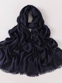 新款透气柔软金色金属光泽穆斯林头巾，春夏款 - 彩色 - 查看 7