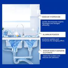 Drain Pipe Cleaner, Kitchen Sink & Toilet Clogged Odor Remover & Drain Unclogger - Powdery - View 4