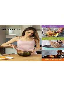 Bộ dụng cụ nấu ăn bằng gỗ hoàng dương tự nhiên cao cấp - gồm thìa xới, rây cơm, muỗng canh, rổ lọc và muỗng nấu ăn, thích hợp cho nhà bếp, quà tặng Giáng sinh. - Xem 4