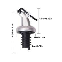 1/3个油壶配有塑料自动开合导向盖，适用于家用和商用厨房油壶以及各种液体调味料瓶。它具有防漏和自动开合的特点。 - 彩色 - 查看 9