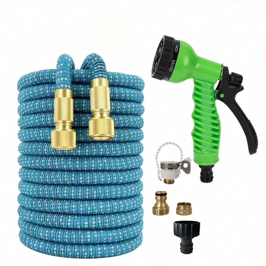 25ft-150ft Expandable Magic Hose, High-Pressure Car Wash, Water Spraying Functions, Water Gun, Home Garden Watering Hose Garden Hose - A - View 1