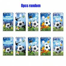 Set de 12 cuadernos de espiral con diseño de la Copa Mundial de Fútbol, cuadernos de actividades, cuadernos de estudiantes, cuadernos de escritura, cuadernos de espiral, cuadernos de material, cuadernos, útiles escolares, premios para estudiantes, cuadernos para fiestas, artículos de papelería de vuelta a la escuela, cuadernos de Navidad - Multicolor - Ver 11