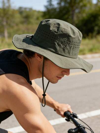 1pc Men's Lightweight And Breathable Quick Drying Waterproof Bucket Hat, Sun Shading Bucket Hat, Foldable Sun Shading Bucket Hat For Both Men And Women, Fishing Sun Hat,The Best Choice For Outdoor Sports, Cycling, And Mountaineering.