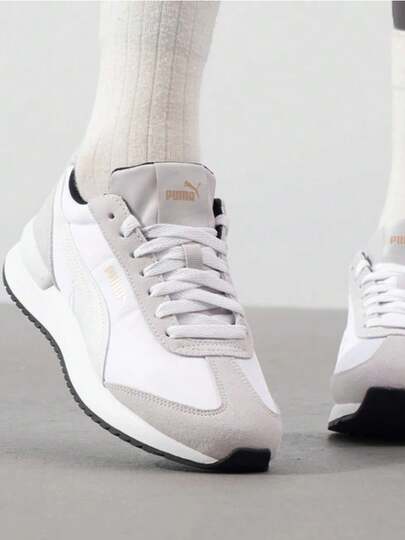  PUMA彪馬 R78 Nylon Retro 舒適百搭低筒 生活休閒鞋 男女同款 灰白