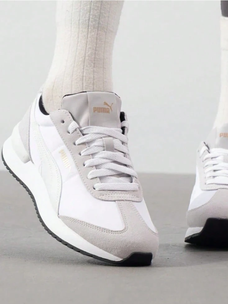 PUMA彪馬 R78 Nylon Retro 舒適百搭低筒 生活休閒鞋 男女同款 灰白 - 灰白色 - 查看 1