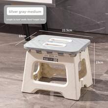 1pc Thick Plastic Folding Stool, Portable Mini Outdoor Adult Chair, Bench, Compact Fishing Stool, Outdoor, Convenient, Space-Saving - Multicolor - View 18