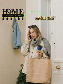 HELLOYOUNG 1pc Personalized Wall-Mounted Key Holder, Metal Infinite Heart Shaped Key Hook, Can Be Used As Key Holder, Coat Rack, Customized Name Key Rack, Wall-Mounted Key Rack, Suitable As Valentine's Day Gift, Housewarming Gift. Multi-Functional, Durable, Anti-Mold, Decorative, Reusable, Exquisite, Fashionable, High-Quality, Cute, Modern, Customized, Unique, Personalized. Ideal Gift For Him, Her, Boyfriend, Girlfriend, Dad, Mom, Family - Multicolor - View 5