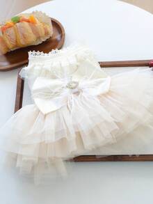 1pc Pet Dress, Cute Romantic Tulle Skirt Series Wedding Dress For Small Dogs & Cats - Multicolor - View 11