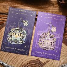 金属书签 镂空烫金长流苏书签 文具礼品 送给读书俱乐部和爱书人士 - 多色 - 查看 7