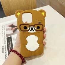 For 16 15 14 13 12 11 Pro Max Plus Xs XR 6 7 8 Plus Gentle Glasses Rilakkuma Bear Silicone Soft Cover Caseldeal Holiday Present 15 Case Exquisite  Case Custom Phone Case Holiday Limited Edition Fall 1 Hot Selling Item 16 Case 17 Pro Max Easter Clear Phone CaseNew Year Special Offer 16 Case - QSX-黃色 - 查看 9