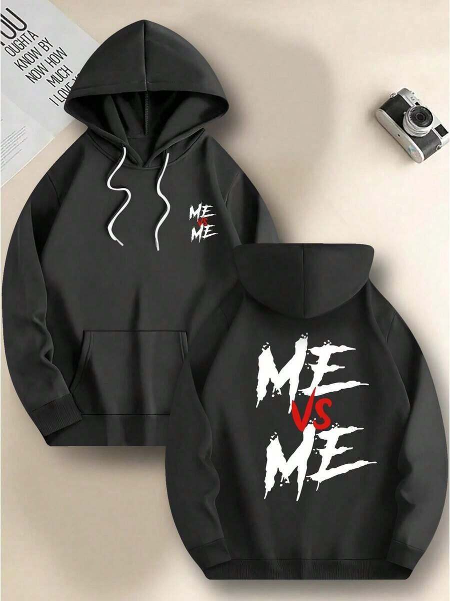 Men's Hooded Printed Sweatshirt Pocket Sweatshirt Full Set Autumn Winter Men's Sweatshirt Extra Large Size - White And Navy Off-The-Shoulder Cropped Top - Unisex Essentials Hoodie Hoodie For Women Sweatshirts For Women Hoodies For Men 's Hoodie Sweatshirts For Men Essentials Fear - màu đen - Xem 1