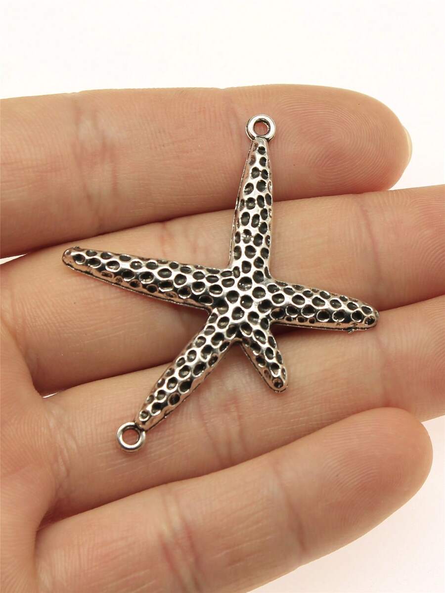 3pcs 40x33mm Starfish Connector Charms For DIY Bracelet Making Necklace Making Jewelry Making Handmade Craft Findings - Starfish Connector - View 1