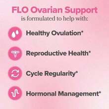 FLO Women's Ovarian Wellness Capsules With Myo & D-Chiro Inositol, DIM And Folic Acid For Daily Hormone And Cycle Support |   Vegan 90 Count |   Gluten-Free Non-GMO Supplement - 3瓶 - 查看 10