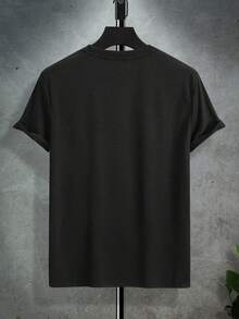 Mariposa lunar mística con geometría sagrada camiseta de mujer Diseño intrincado simboliza transformación y conexión cósmica ideal para un look espiritual y moderno - Negro - Ver 2