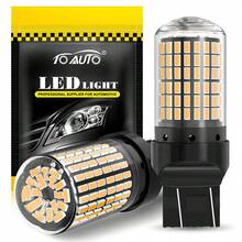 TOAUTO 2 bóng đèn LED ô tô 20W 3000LM Canbus 144SMD BA15S BAU15S BAY15D 3156 3157 7440 7443 dùng cho đèn xi nhan trước sau, đèn phanh, điện áp 12V, màu trắng, đỏ, vàng. - A - Xem 31