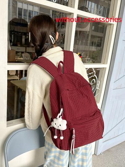 High-Quality Backpack, Fashionable Minimalist Design, Lightweight & Spacious With Multiple Pockets, Suitable For Students