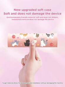 1 pieza Funda protectora con diseño de gato de dibujos animados lindos para Nintendo Switch2 (2025), aplicable a Switch2, Switch NS/Switch OLED/Lite, accesorios de Switch, bolsa de almacenamiento, funda protectora de Switch, regalo romántico para jugadores de Switch - Multicolor - Ver 8