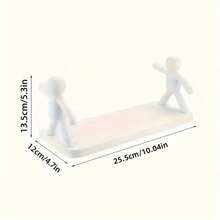 1pc Sink Organizer Rack, Countertop Sponge Holder, Rust-Proof Dish Cloth Drying Rack, No Drilling Required Bathroom Storage Hanger - White - View 7