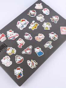 SANRIO Quà tặng kèm: Nhãn dán hộp quà hình mèo con, chống thấm nước và dễ thương, hoàn hảo cho mùa tựu trường và đồ dùng học tập của học sinh. (Mẫu ngẫu nhiên) - Z - Xem 9