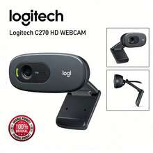 Cámara web Logitech C270 HD con micrófono, enfoque automático de 720p, USB Plug and Play, cámara web externa para PC, portátiles y computadoras de escritorio. - Ver 1