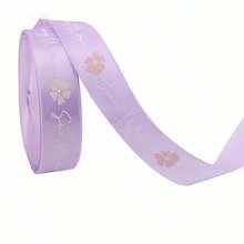 5 Metros X 1,6cm Fita de Cetim para o Dia das Mães, Fita de Cetim com Buquê Floral Rosa e Estampa Dourada com Desenho do Dia das Mães, Adequada para Embalagem DIY do Dia das Mães, Aniversário, Ação de Graças - multicolorido - Visão 6