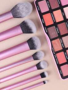 7件套粉色化妆刷套装，包含腮红刷、散粉刷、修容刷、眼影刷等美妆工具，化妆刷套装，化妆刷套装，化妆刷套装，全套化妆刷，化妆刷套装，全套化妆工具，化妆刷套装，化妆刷套装，化妆礼品套装，赠品，专业化妆刷，全套化妆工具 - 粉色 - 查看 4