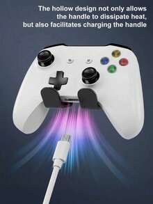 Universal Headphone Stand/Game Controller Holder, Multi-Functional Adhesive Plastic Wall Mount Hook, Compatible With Switch And Game Controllers, Gaming Headset Hanger, Easy-To-Install Sticky Desktop/Wall Mount - View 7