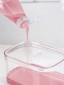 1/2个皂液器，二合一餐具皂液器 | 含海绵架 | 按压清洁 | 保持厨房水槽整洁 | 提升您的厨房习惯 | 时尚二合一皂液器和海绵垫 | 轻松洗碗，简约台面 - 按壓式 - 查看 9