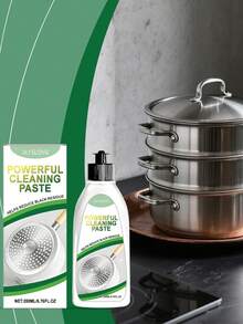 Jaysuing Pot Bottom Cleaning Paste, Removes Stubborn Burnt Stains, Brightens Cookware, Dissolves Heavy Grease, Household Item - Liquid - View 5