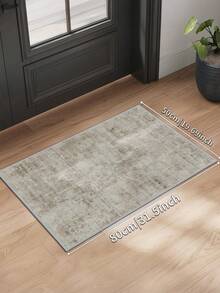 1pc Bohemian Style Beige Carpet, Washable Faux Wool, 1160g/㎡, Suitable For Living Room, Bedroom, Kitchen, Office, Foyer - Beige - View 18