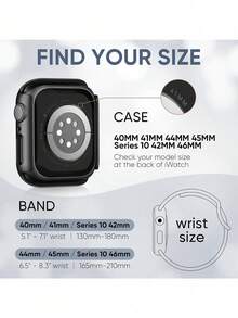 这款二合一表壳兼容 40mm、41mm、42mm、44mm、45mm、46mm 和 49mm 尺寸的 表带和表壳。弹性透气的运动编织尼龙表带,佩戴舒适;防震防刮的硬质 PC 表壳,配备钢化玻璃屏幕保护膜;这款二合一表壳兼容 Ultra/11/10/9/8/7/6/5/4/SE 型号;男女款表带和表壳均有售;佩戴方便,触控灵敏。 - 尼龍錶帶+殼-黑色 - 查看 5